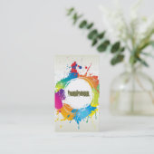 Schmutz-Visitenkarte Visitenkarte (Stehend Vorderseite)