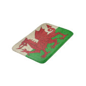 Schmutz-Waliser-Dracheflaggenillustration Badematte (Schrägansicht)