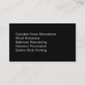 Schmutz-Weg-Visitenkarte Visitenkarte (Rückseite)