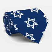 Schmutz-weißer Davidsstern Krawatte (Gerollt)