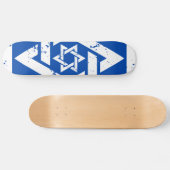 Schmutz-weißer Davidsstern Skateboard (Horizontal)