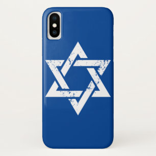 Schmutz-weißer jüdischer Symbol-Israel-Davidsste Case-Mate iPhone Hülle