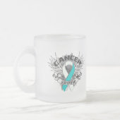 Schmutz Winged Band-Gebärmutterkrebs-Überlebender Mattglastasse (Links)