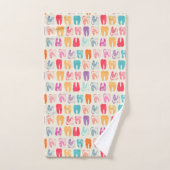 Schmutz-Zahn-Muster Badhandtuch Set (Handtuch)