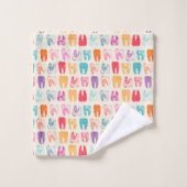 Schmutz-Zahn-Muster Badhandtuch Set (Waschlappen)