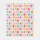 Schmutz-Zahn-Muster Fleecedecke (Vorderseite)