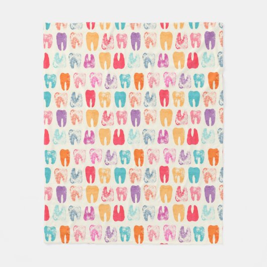 Schmutz-Zahn-Muster Fleecedecke (Vorderseite)