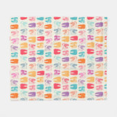 Schmutz-Zahn-Muster Fleecedecke (Vorderseite (Horizontal))