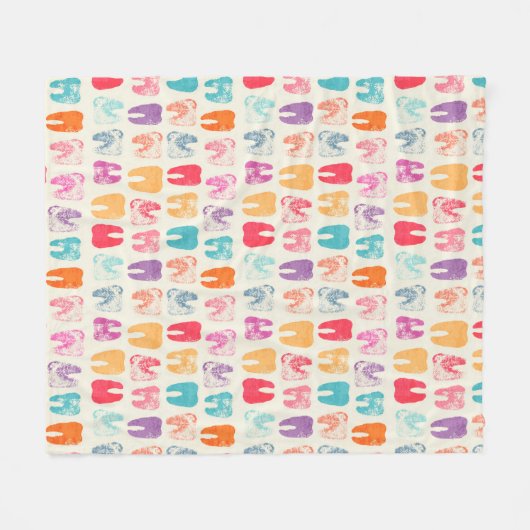 Schmutz-Zahn-Muster Fleecedecke (Vorderseite (Horizontal))