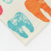 Schmutz-Zahn-Muster Fleecedecke (Ecke)