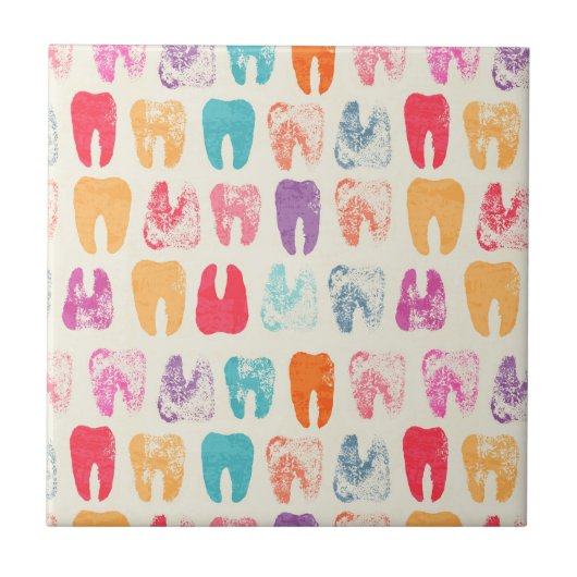 Schmutz-Zahn-Muster Fliese (Vorderseite)