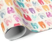 Schmutz-Zahn-Muster Geschenkpapier (Rolleneckpunkt)