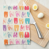 Schmutz-Zahn-Muster Geschirrtuch (Viertel Falte)