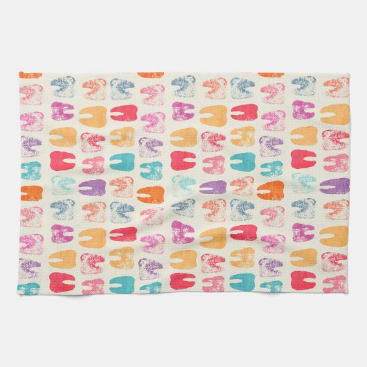 Schmutz-Zahn-Muster Geschirrtuch (Horizontal)