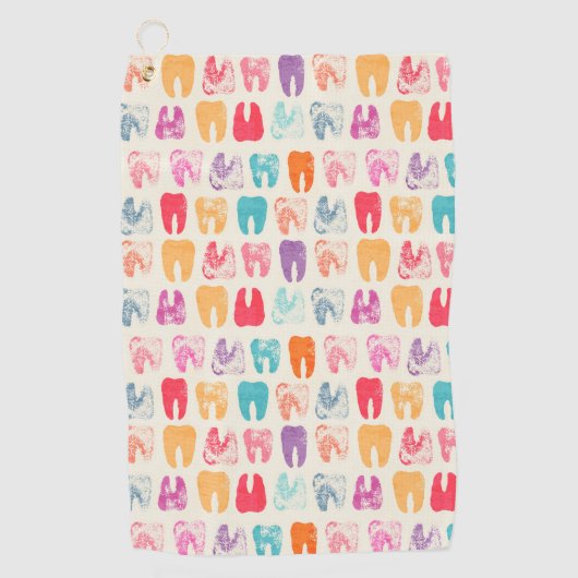 Schmutz-Zahn-Muster Golfhandtuch (Vorderseite)