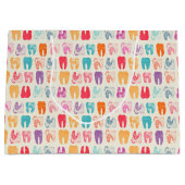 Schmutz-Zahn-Muster Große Geschenktüte (Vorderseite)