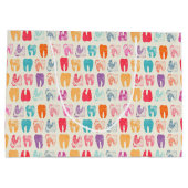 Schmutz-Zahn-Muster Große Geschenktüte (Rückseite)