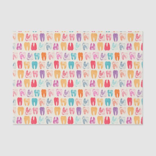 Schmutz-Zahn-Muster Seidenpapier (Vorderseite)