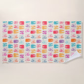 Schmutz-Zahn-Muster Strandtuch (Vorderseite)