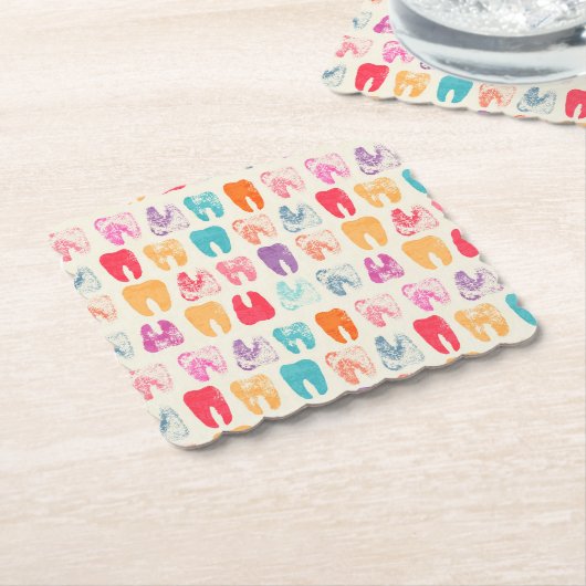 Schmutz-Zahn-Muster Untersetzer (angewinkelt)