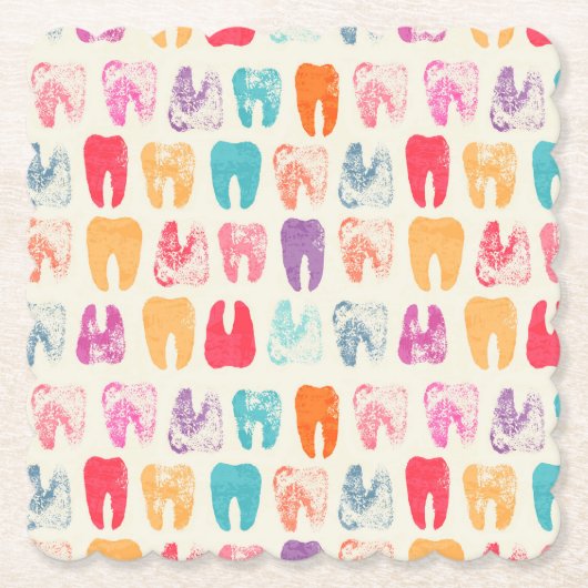 Schmutz-Zahn-Muster Untersetzer (Vorderseite)