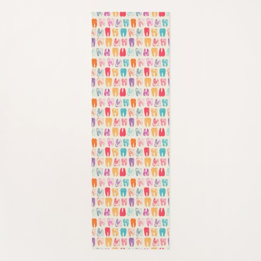 Schmutz-Zahn-Muster Yogamatte (Vorderseite)