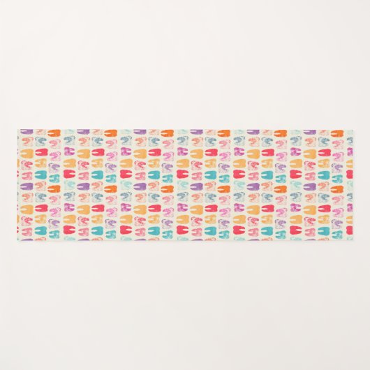 Schmutz-Zahn-Muster Yogamatte (Vorderseite (Horizontal))