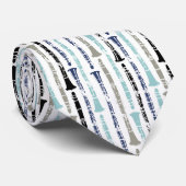 SchmutzClarinets - Blau und Grau Krawatte (Gerollt)