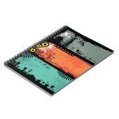 Schmutzfahnenillustration 2 notizblock (Linke Seite)