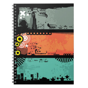 Schmutzfahnenillustration 2 notizblock