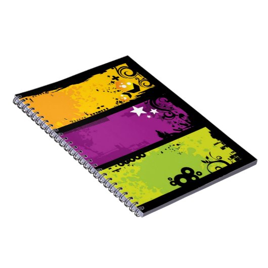 Schmutzfahnenillustration Notizblock (Rechte Seite)