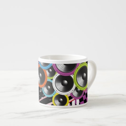 Schmutzhintergrund Espressotasse (Vorderseite Rechts)