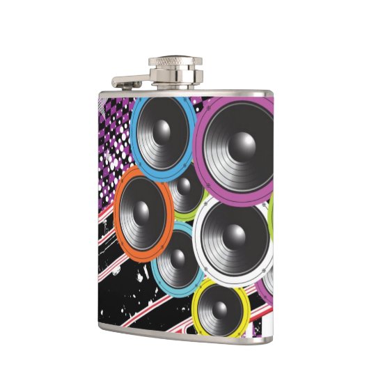 Schmutzhintergrund Flachmann (Links)