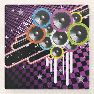 Schmutzhintergrund Glasuntersetzer