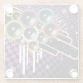 Schmutzhintergrund Glasuntersetzer (Rückseite)