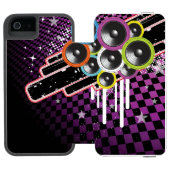 Schmutzhintergrund Incipio iPhone Geldbeutel-Hülle (Folio Geöffnet)