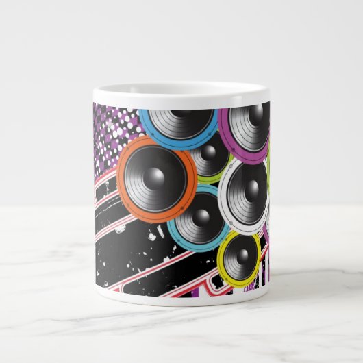 Schmutzhintergrund Jumbo-Tasse (Vorderseite)