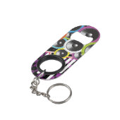 Schmutzhintergrund Schlüsselanhänger Flaschenöffner (Rückseite Schrägansicht)