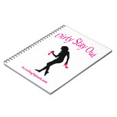 Schmutzig bleibe Sie heraus Notizbuch Notizblock (Linke Seite)