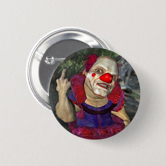 Schmutzig der Clown Button (Vorne & Hinten)