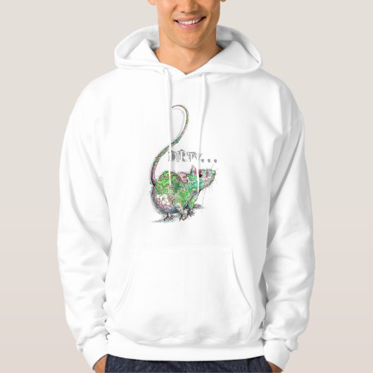 Schmutzig. Ratten Hoodie (Vorderseite)