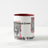 Schmutzige 3 Kasten-Wecker-Tasse - besonders Tasse (Zentrum)