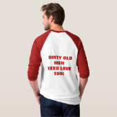 Schmutzige alte Männer T-Shirt (Schwarz voll)