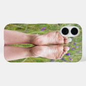 schmutzige Barfuß in Wildblumen Case-Mate iPhone Hülle (Rückseite (Horizontal))