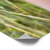 schmutzige Barfuß in Wildblumen Poster (Ecke)
