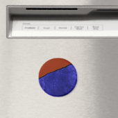 Schmutzige blaue und orangefarbene Rippe Magnet (In Situ (Geschirrspüler))