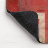 Schmutzige BRITISCHE Flagge Mousepad mit Königin (Ecke)