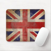 Schmutzige BRITISCHE Flagge Mousepad mit Königin (Mit Mouse)