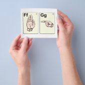 Schmutzige Gebärdensprach-Flash-Karten Flyer (Gruppe)