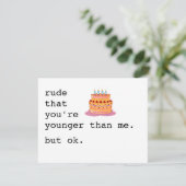 schmutzige Geburtstagskarte / unhöflich, dass Sie  Feiertagskarte (Stehend Vorderseite)